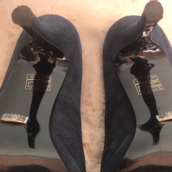 💙 blue suede Shoes! Buffalo London size 39 - Picture 8 of 11